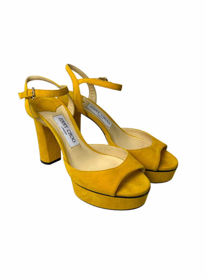 Jimmy Choo Size 37 Platform Suede Sandals