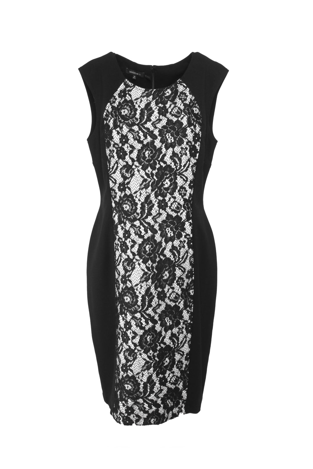 Lafayette 148 Size 12 Front Lace Sleeveless Midi Dress