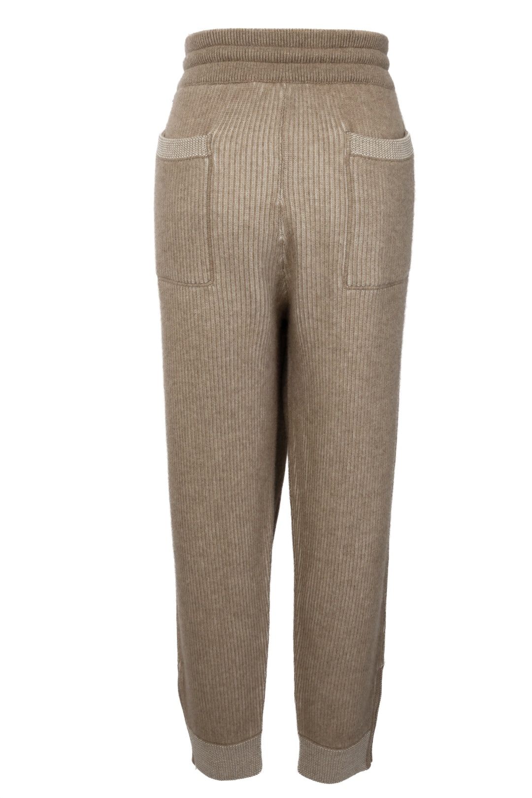 Brunello Cucinelli Size XL Men's Tapered Ribbed Cashmere Sweatpants