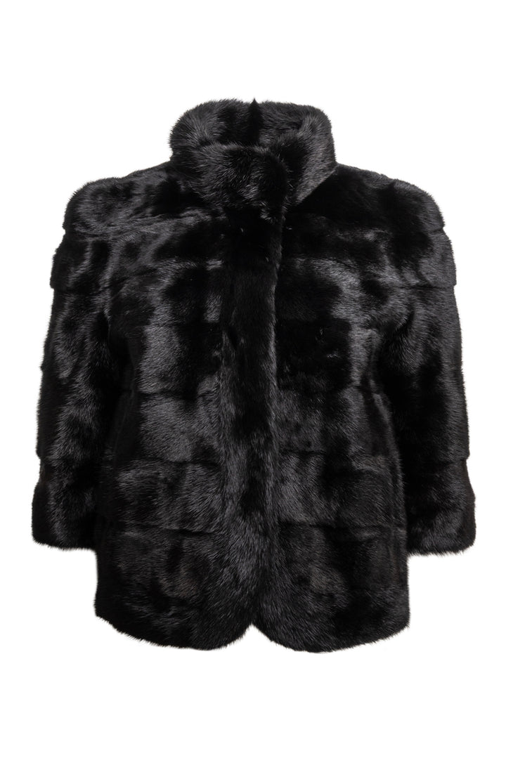 Inshan Size L Fur Skin Short Sleeve Jacket