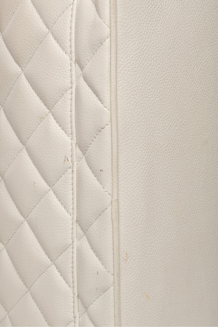 Chanel 2008-2009 Quilted Caviar Medallion Tote