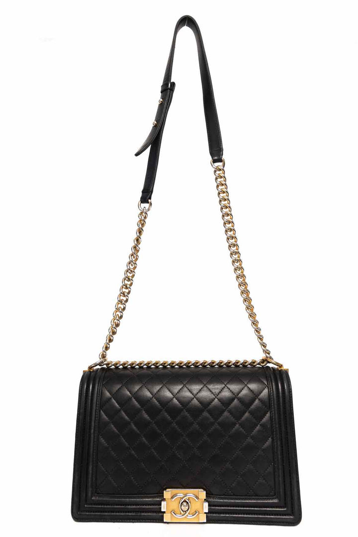 Chanel Large Quilted Leather Boy Bag