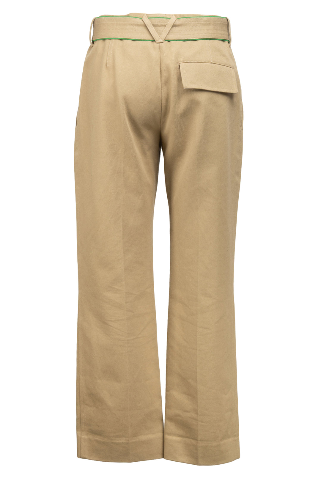 Bottega Veneta Size 2 Cotton Twill Belted Pants