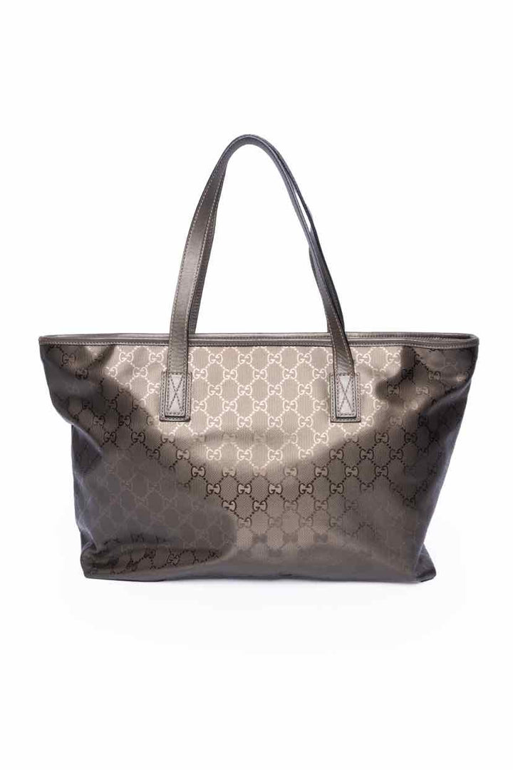 Gucci Metallic Monogram Imprime Tote