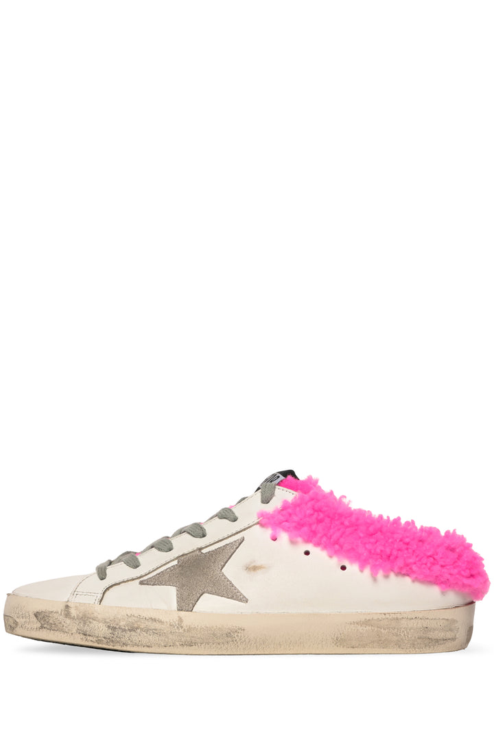 Golden Goose Size 39 Shearling-Lined Superstar Sabot Slip On Sneakers