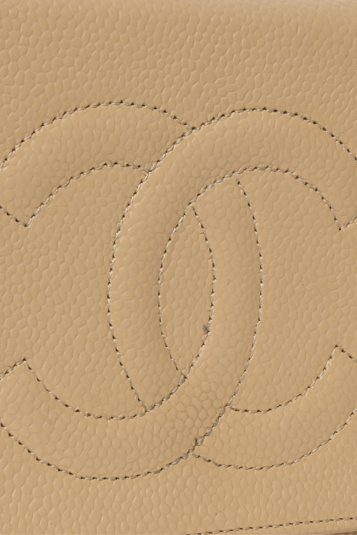 Chanel 2012 Caviar Timeless Wallet on Chain