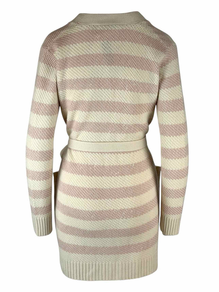 Max Mara Size M Striped Cashmere Cardigan