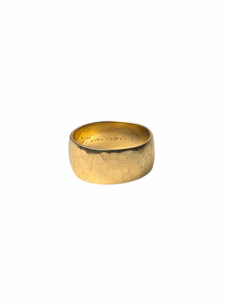 Size 8 Gold Hammered  Ring
