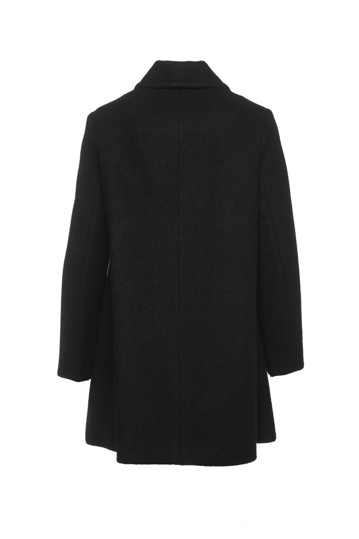 maje Size 36 A-Line Wool-Blend Coat