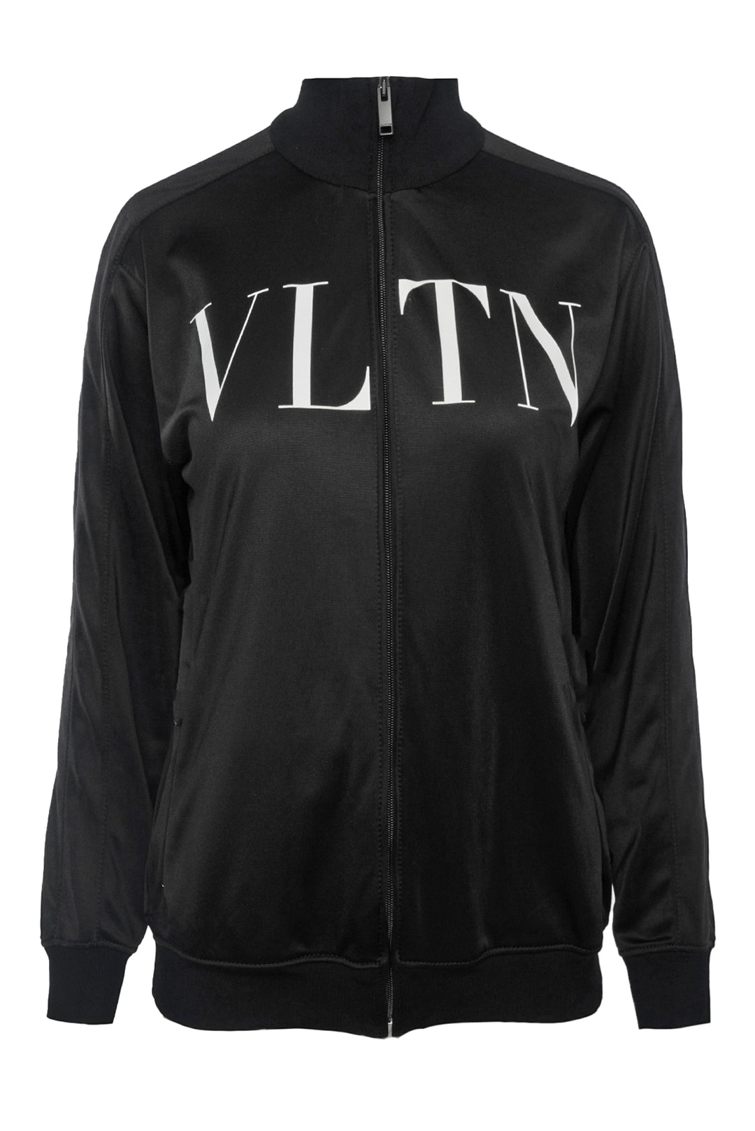Valentino Size S VLTN Logo Zip Front Track Jacket
