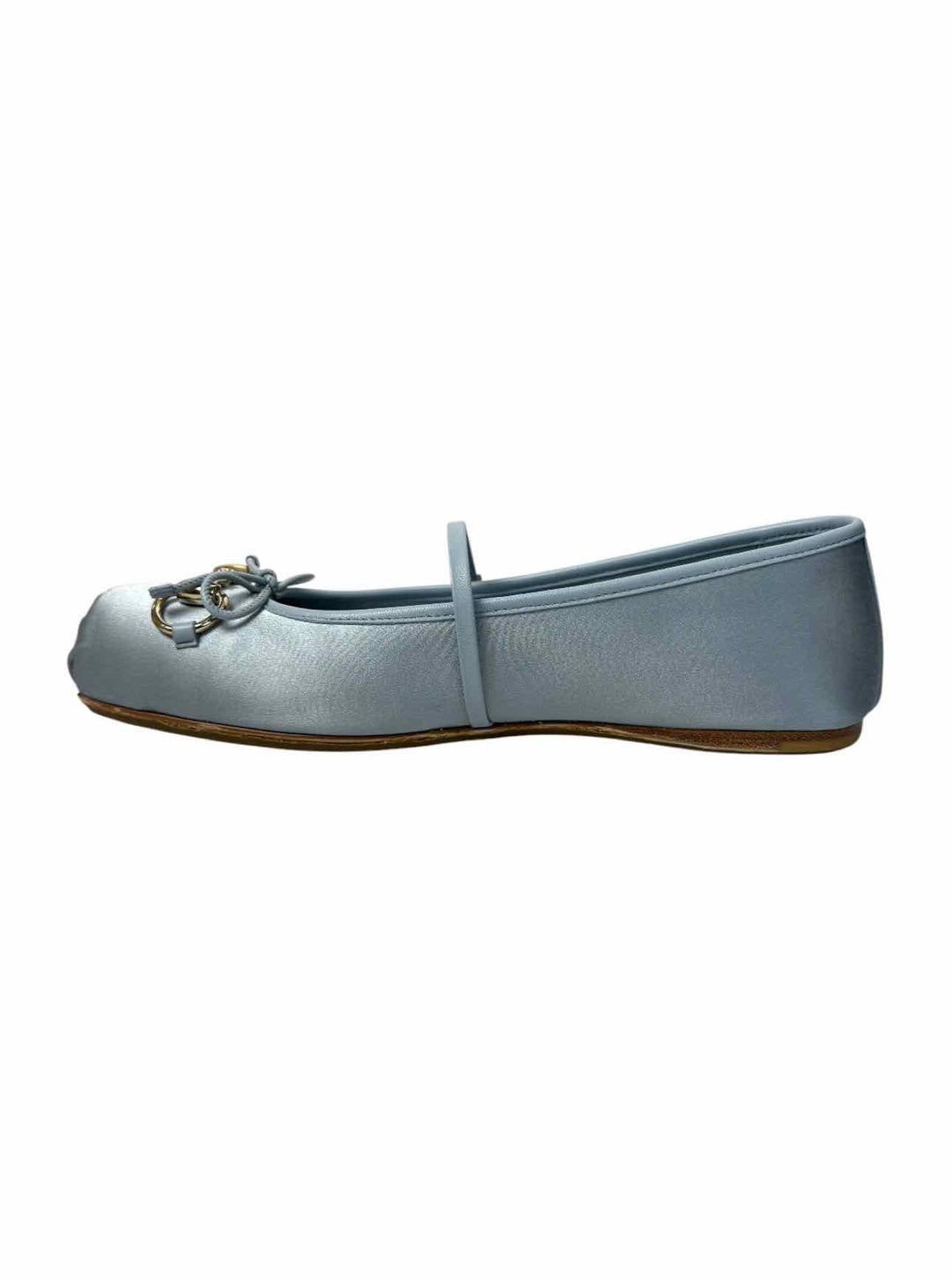 Gucci Size 38 Satin Horsebit Ballet Flats