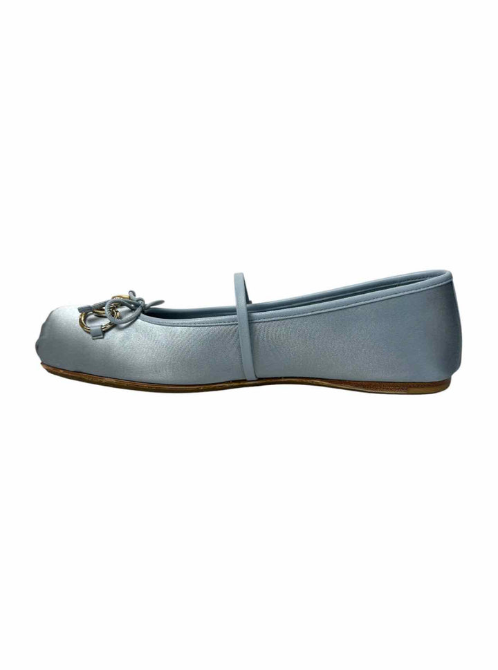 Gucci Size 38 Satin Horsebit Ballet Flats