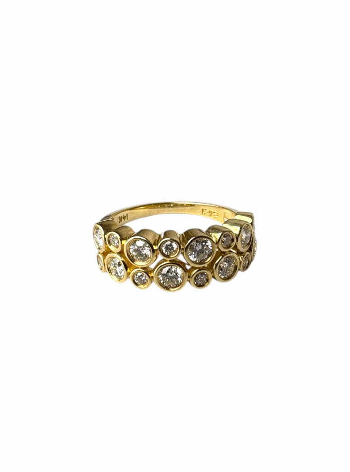 Effy Size 7.5 Gold and Diamond Ring