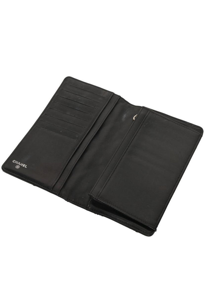 Chanel 2012-2013 Ultra Stitch Quilted Leather Long Bifold Wallet