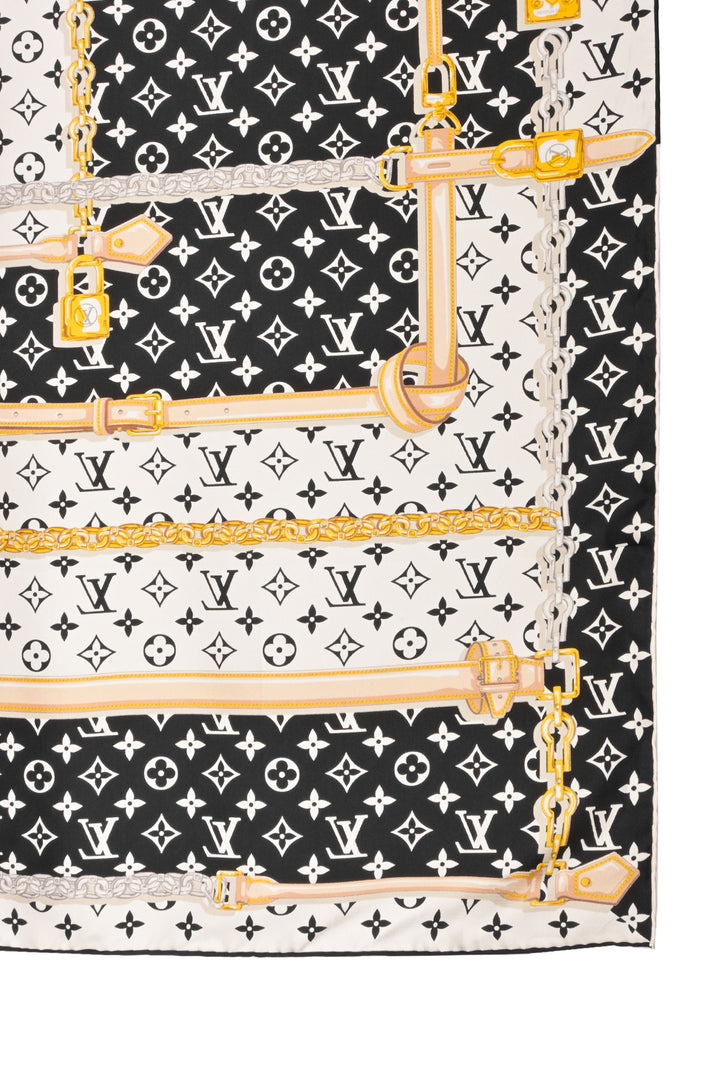 Louis Vuitton Monogram Confidential Square Silk Scarf