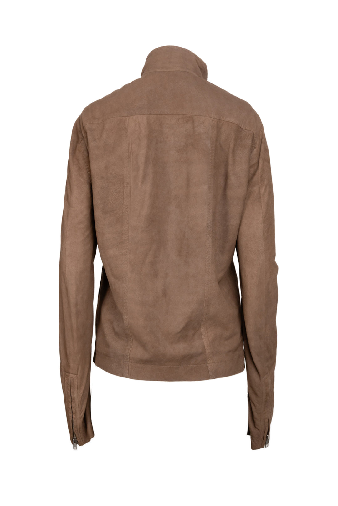 Rick Owens Size 40 Men's Faun Asymmetrical Lamb Leather Jacket