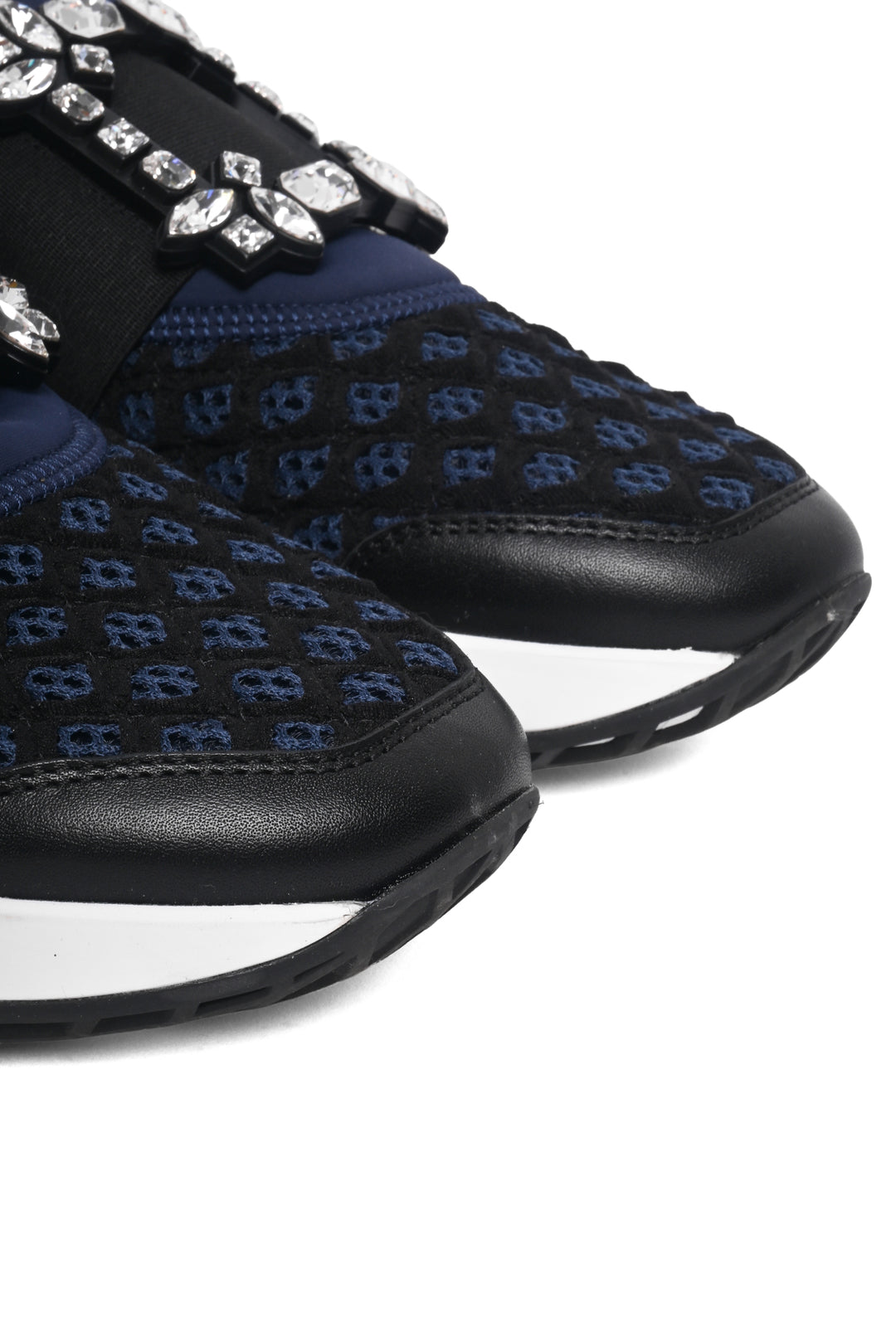 Roger Vivier Size 37 Viv Run Strass Buckle Sneakers