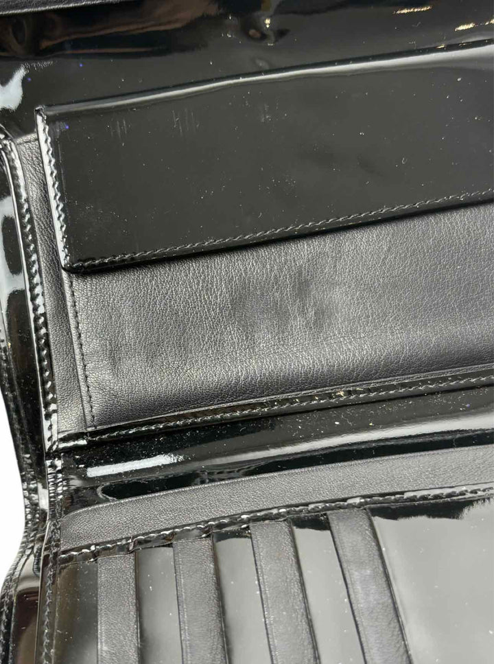 Vivienne Westwood Embroidered Logo Velvet & Leather Wallet