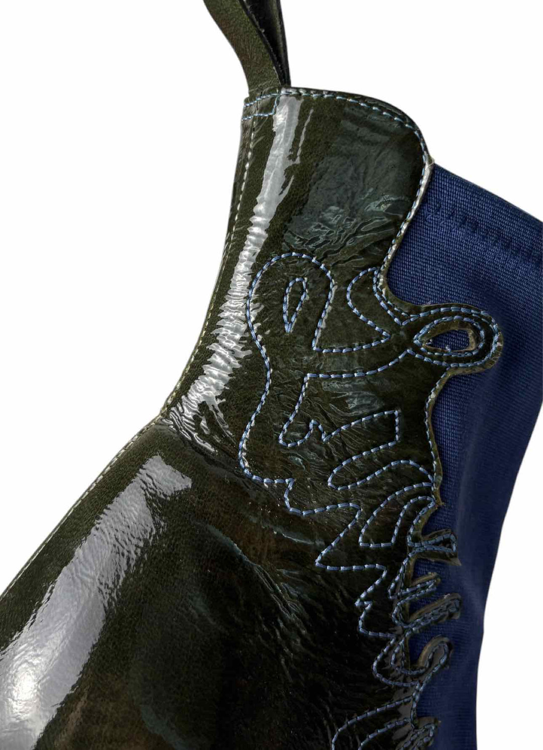 John Fluevog Size 8 Lena Parfait Patent Leather Ankle Boots