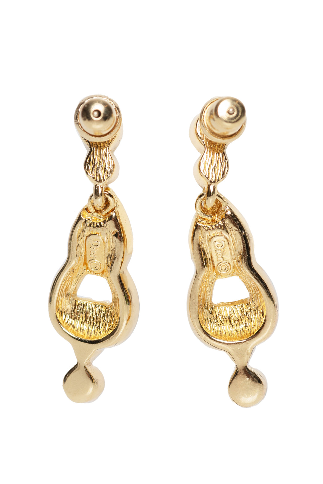 Christian Dior Crystal Drop Earrings