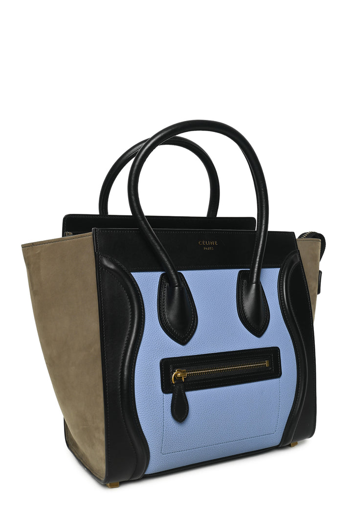 Celine Tri-Color Micro Luggage Tote