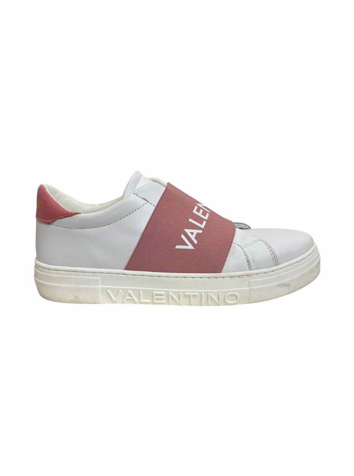 Valentino Size 7.5 Maya Contrast Logo Sneaker