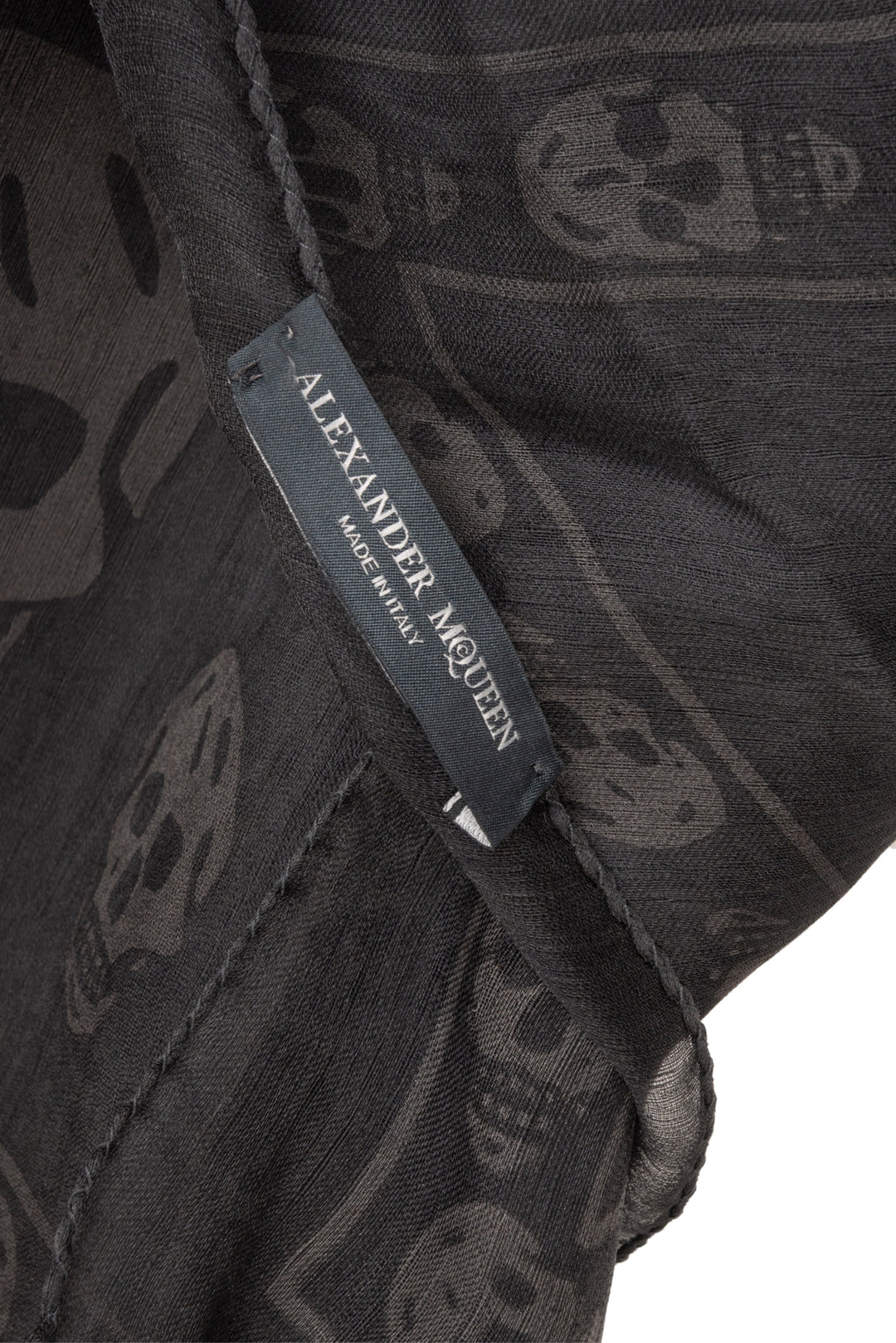 Alexander Mcqueen Classic Silk Skull Scarf