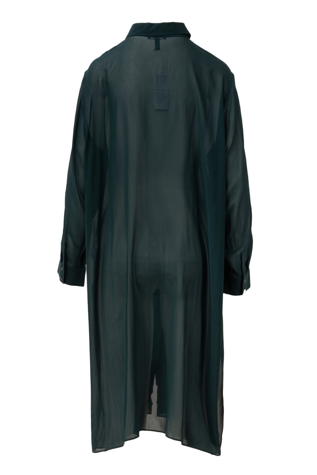 Eileen Fisher Size 1X Sheer Button-Up Midi Tunic