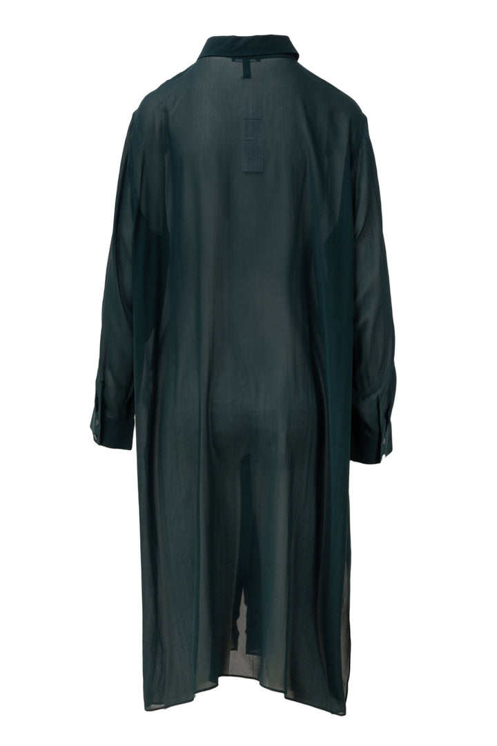 Eileen Fisher Size 1X Sheer Button-Up Midi Tunic