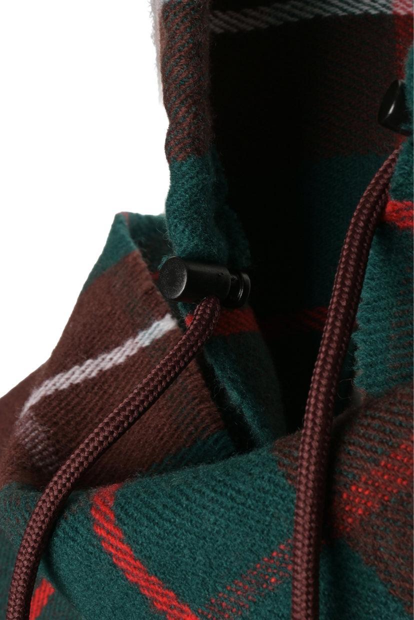 Balenciaga Check Hooded Scarf
