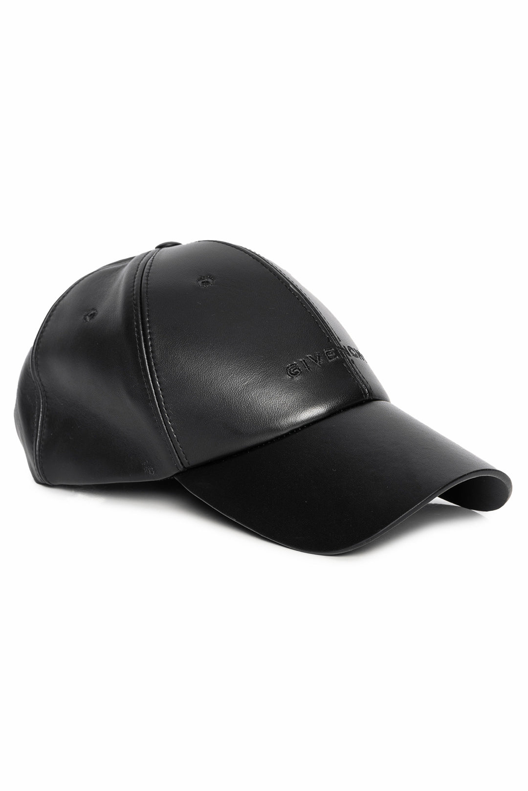 Givenchy Size OS Men's Leather Logo Baseball Cap Hat