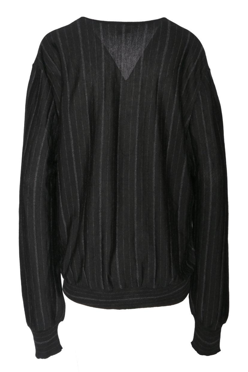 Gucci Size XXL Men's Striped V-Neck Cashmere Sweater