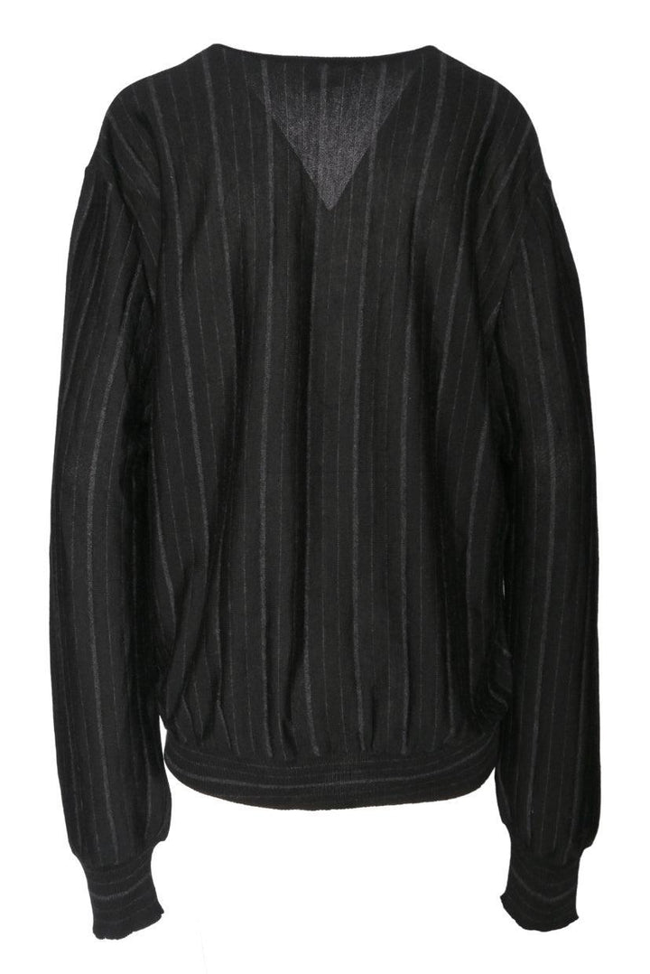 Gucci Size XXL Men's Striped V-Neck Cashmere Sweater