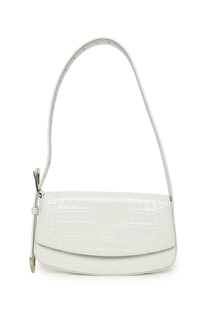 Balenciaga F/W 2020 Croc Embossed Leather Ghost Sling Shoulder Bag