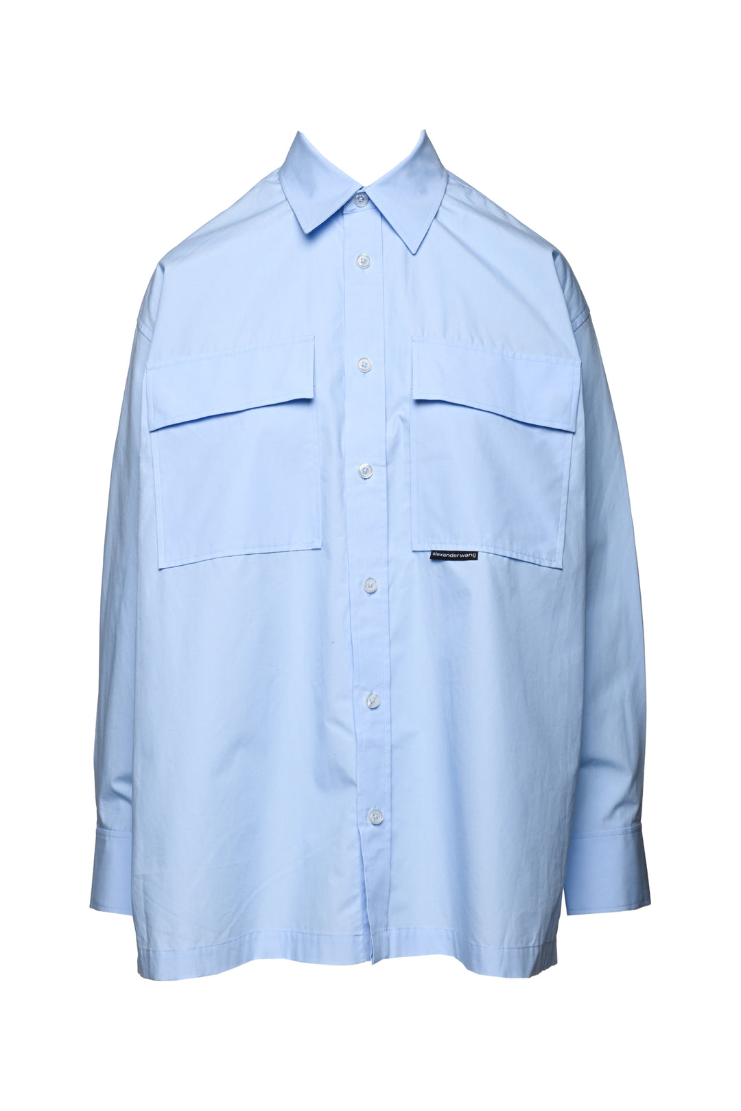 T Alexander Wang Size XXS Oversized Cotton-Poplin Shirt