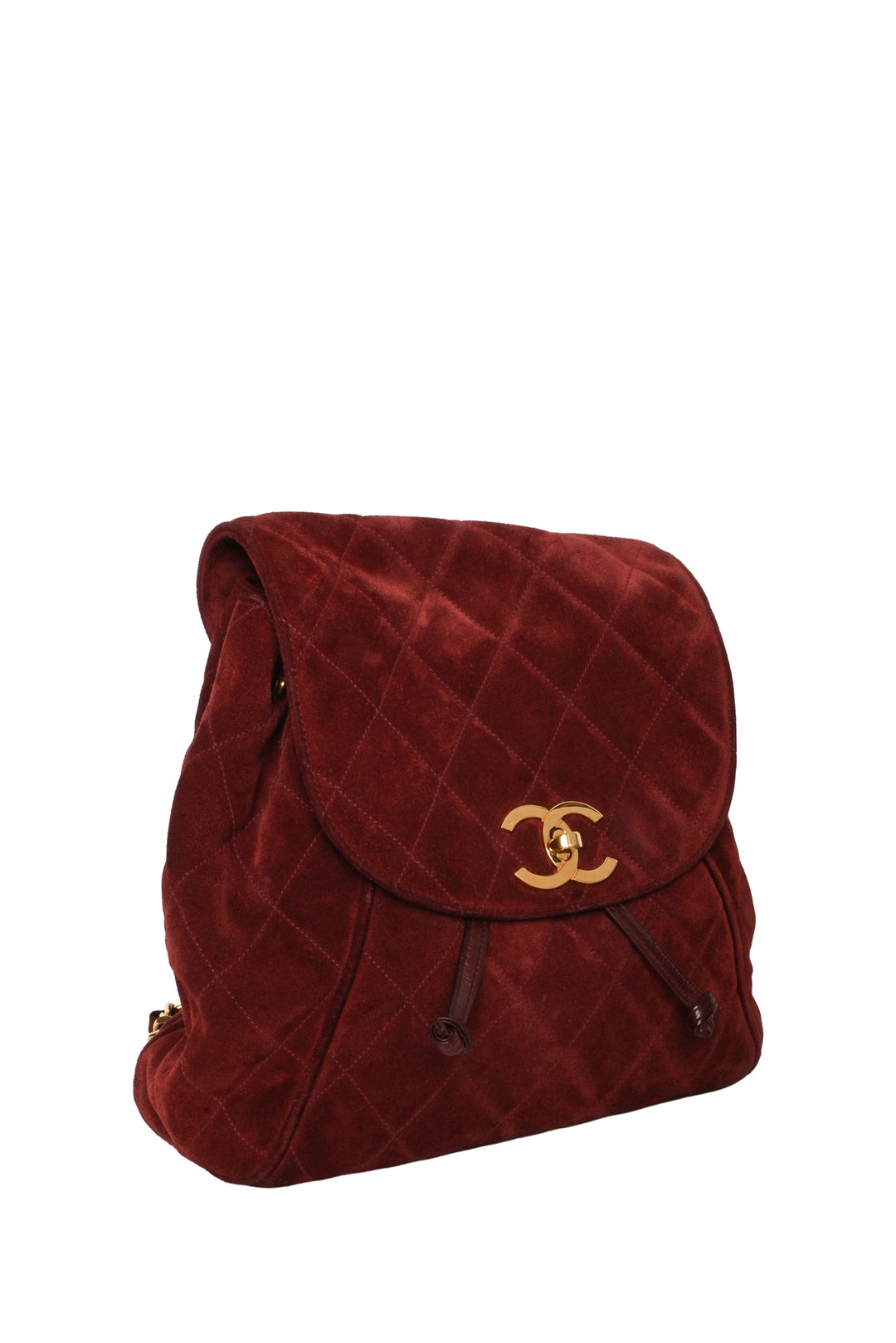 Chanel Suede Quilted BackPack