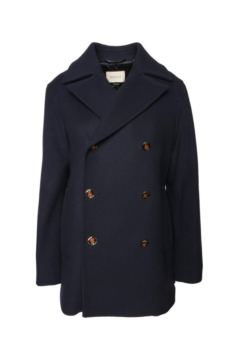 Gucci Size 46 Men's 2016 Double Breasted Wool  Coat