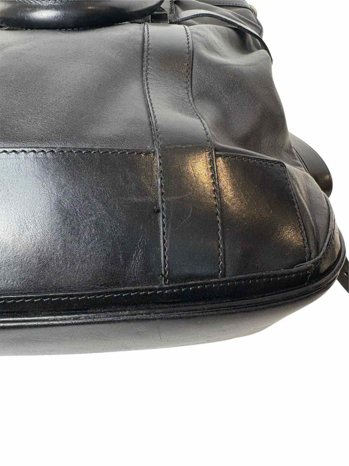 Burberry Black Leather Tote Purse