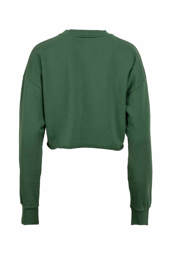 Celine Size S Cropped Logo Crewneck Sweatshirt