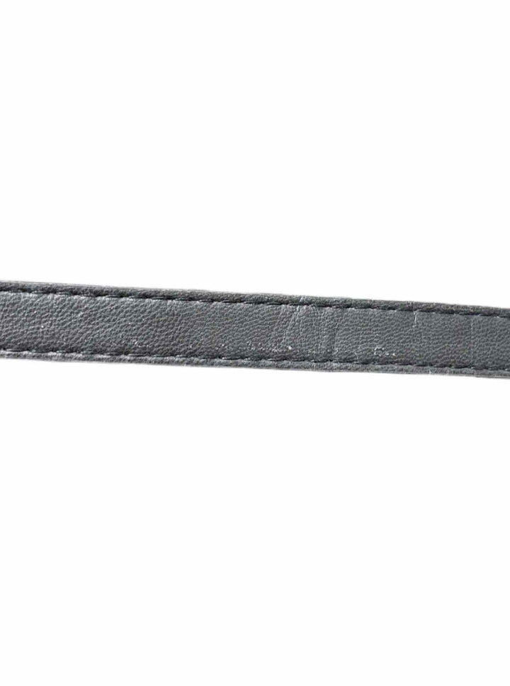 Alexander Wang Size XS Leather Metal Logo Belt