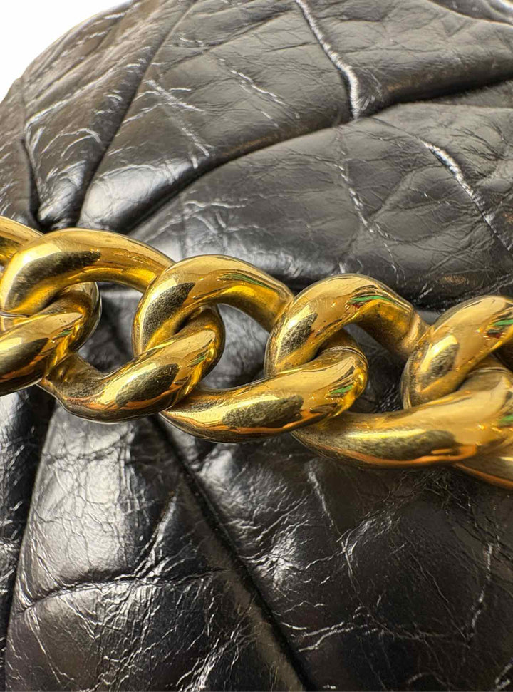 Marc Jacobs Original Small Quilted Leather Stam Kiss-Lock Chain  Purse