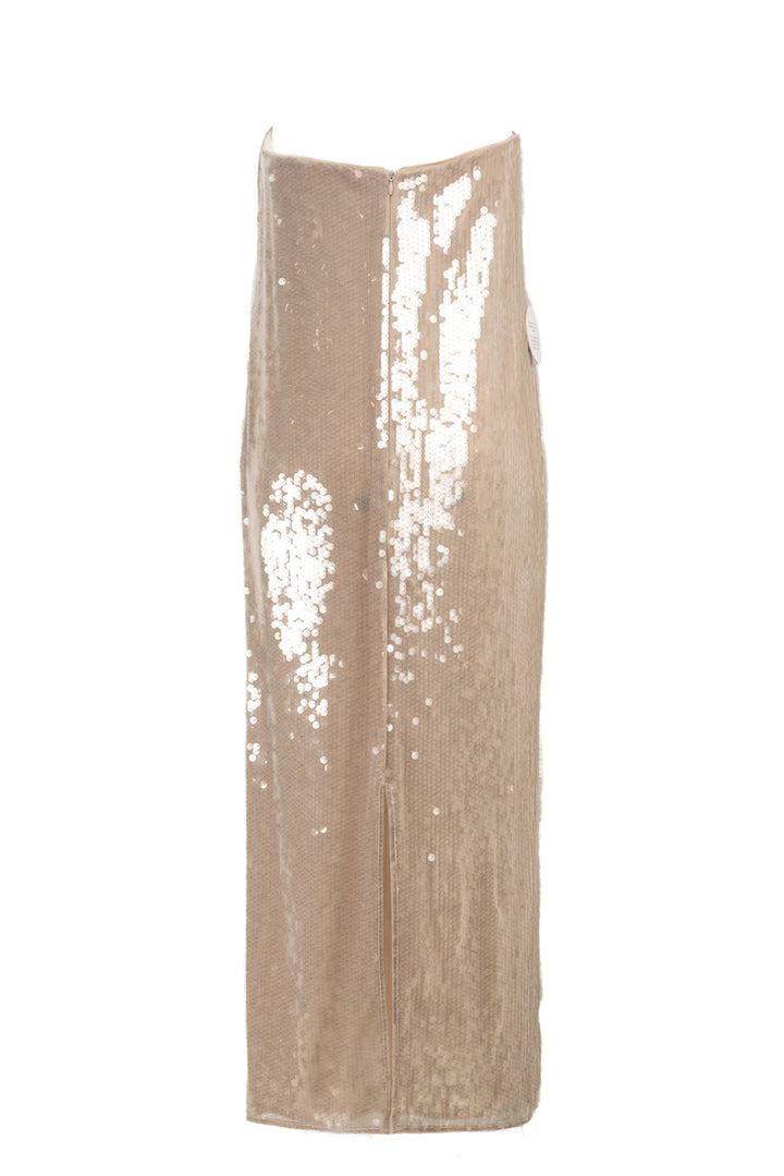 Staud Size 10 Casey Sequin Strapless Dress