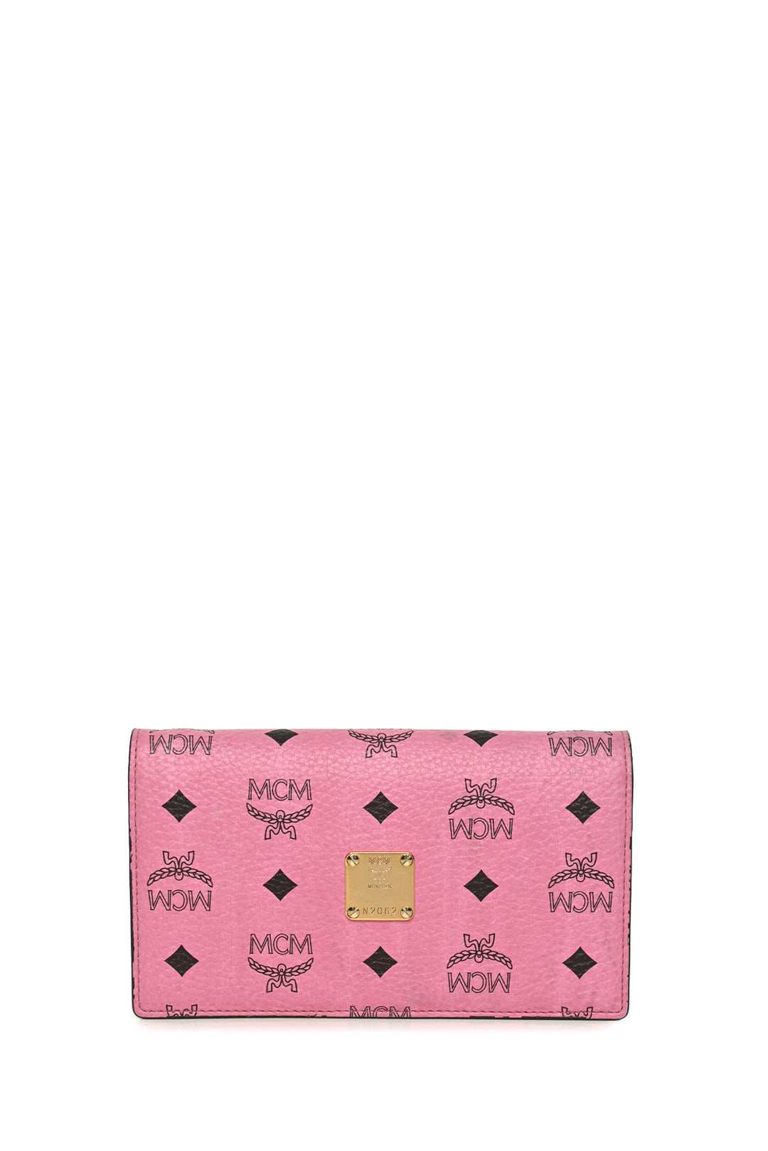 MCM Visetos Monogram Flap Wallet