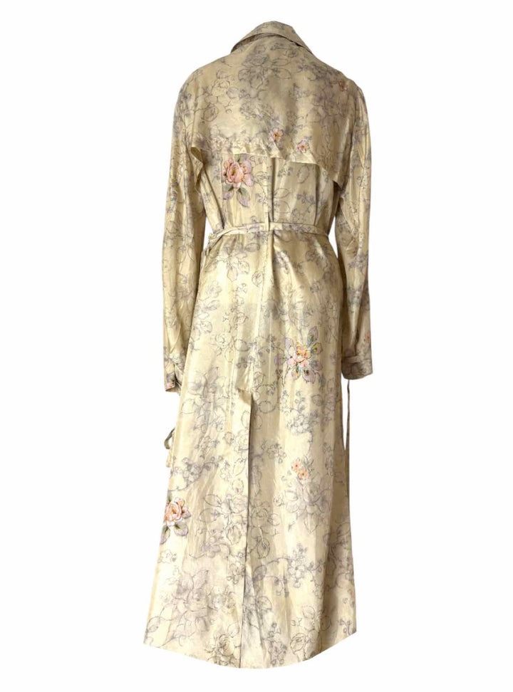 Dries Van Noten Size 38 Renwicks Silk Double Breasted Coat