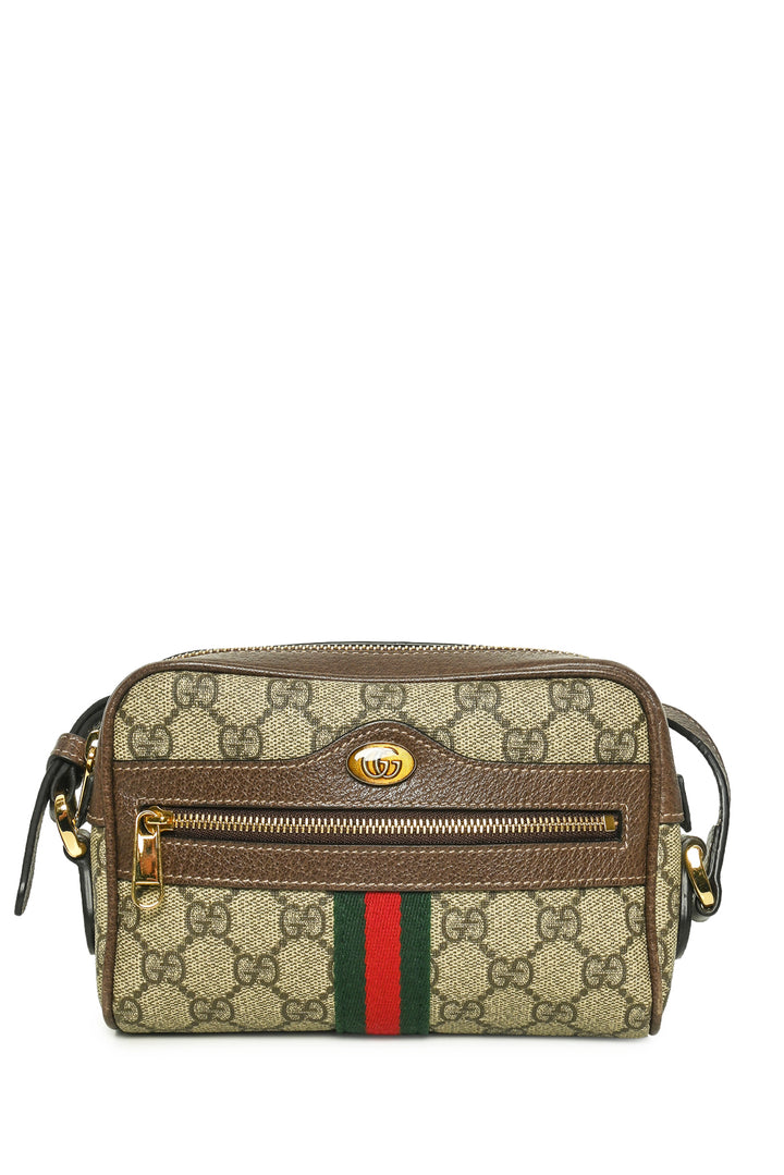 Gucci GG Supreme Monogram Web Mini Ophidia Crossbody