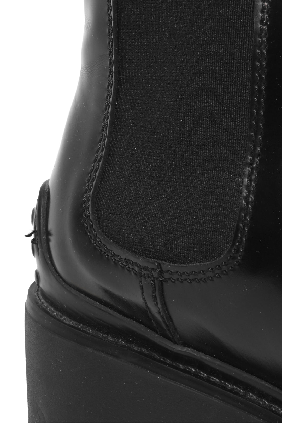 Tod's Size 37.5 Patent Leather Chelsea Ankle Boots