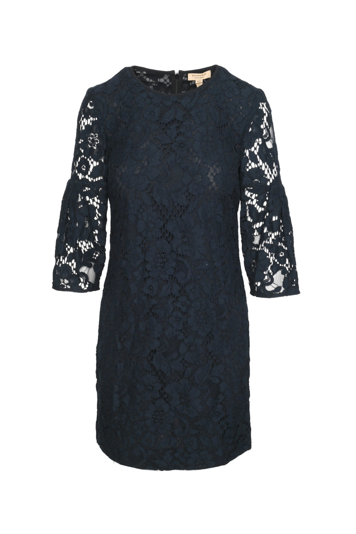 Burberry Size 4 Lace Quarter Sleeve Mini Dress