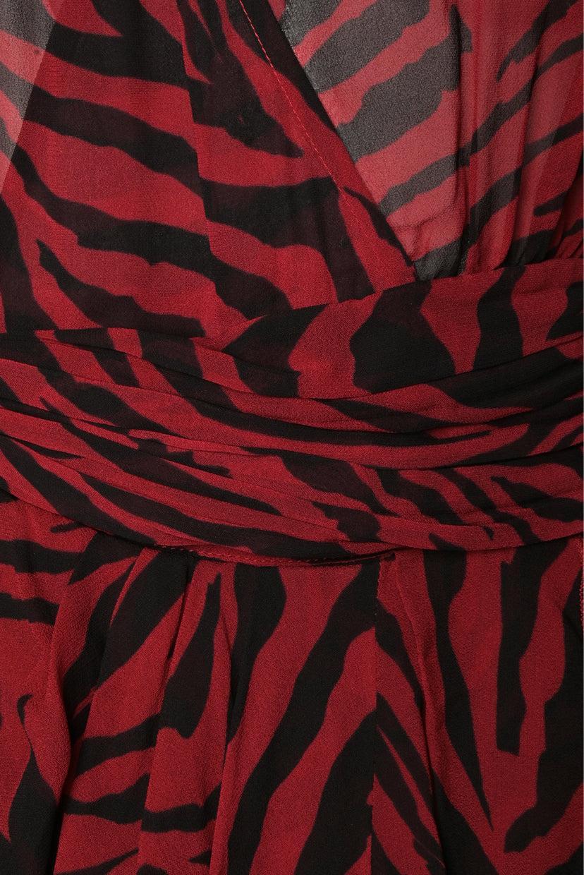 BA&SH Size 1 Zebra Print Mini Dress
