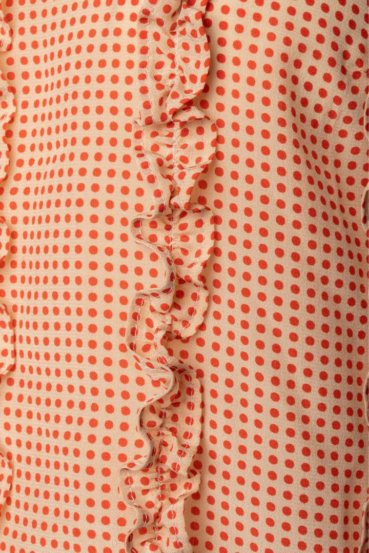 Akris Punto Size 8 Silk Ruffle Top