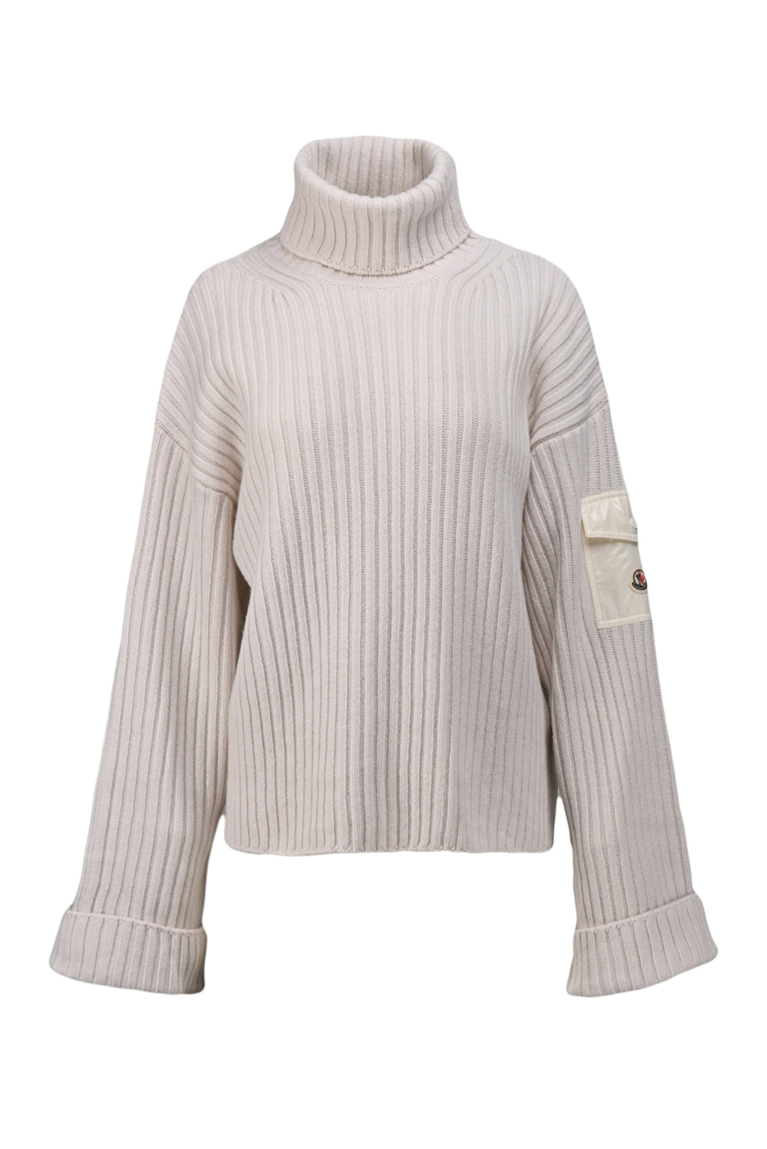 Moncler Size L Collo Alto Tricot Turtleneck Sweater